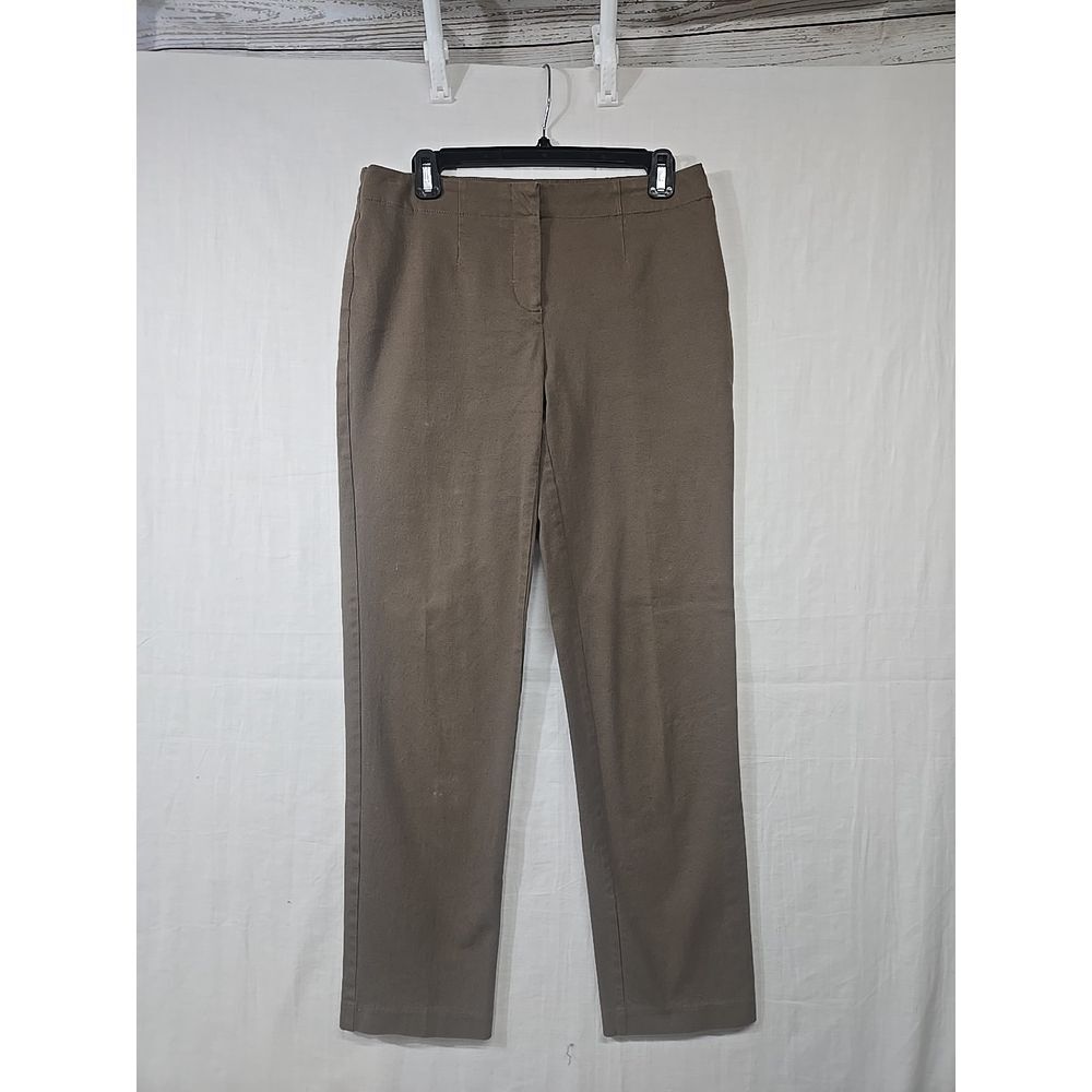 Chico's Fabulously Slimming Leg Pants Women's Size 0 (S/4) Tan Brown‎ No Pockets